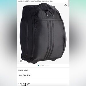 Adidas 21inch Wheel Bag- Black